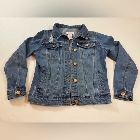 Tommy Bahama Other - Tommy Bahama Blue Denim Kids Jacket Girls Size 10 (bin P)